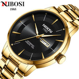 Zavi Carat NIBOSI Men's Stainless Steel Quartz Watch